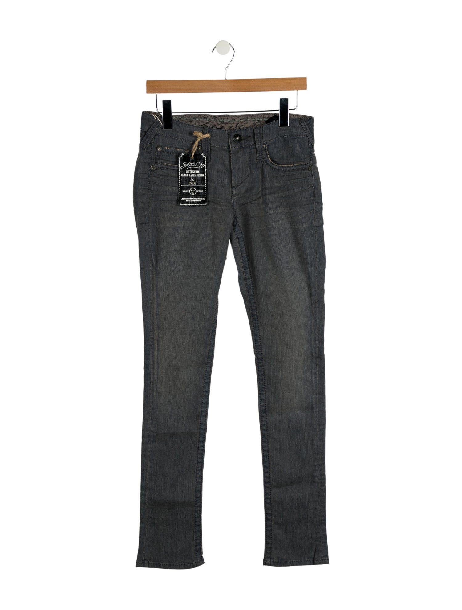 Stitch's Low-Rise Straight Leg Jeans