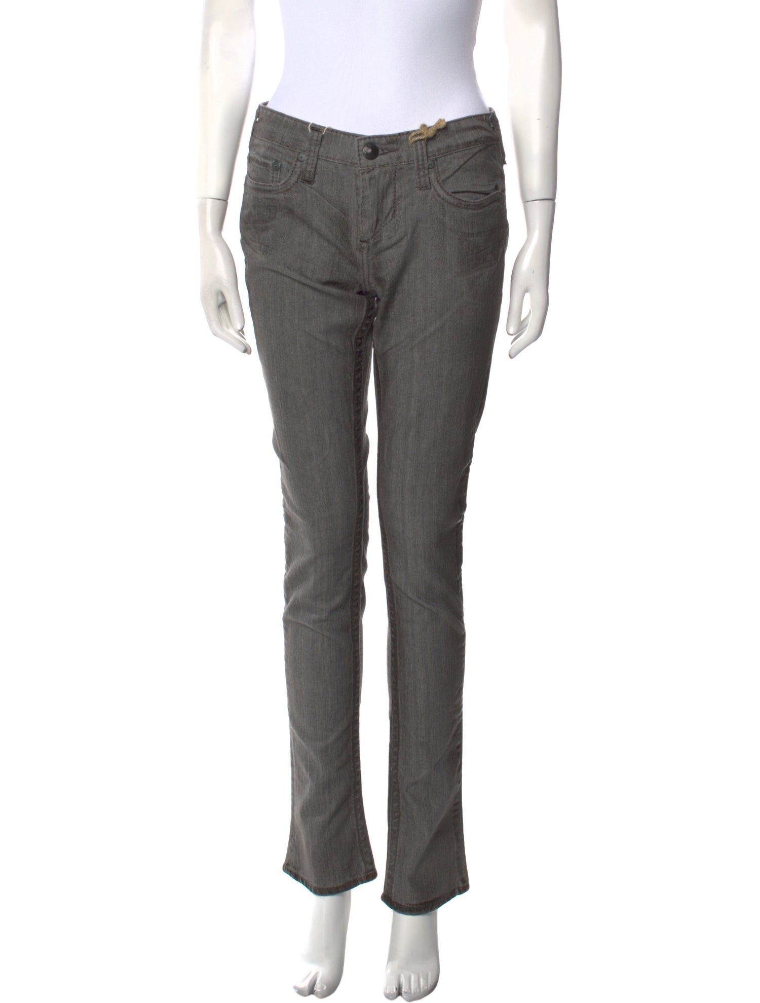 Stitch's Mid-Rise Straight Leg Jeans