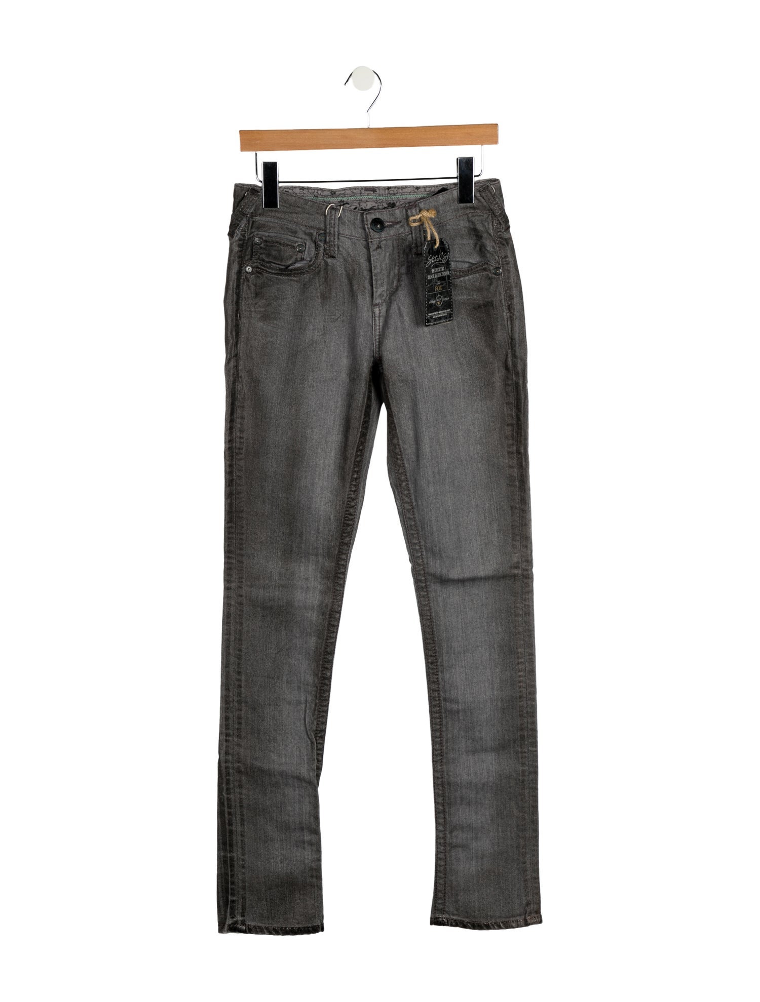 Stitch's Mid-Rise Straight Leg Jeans