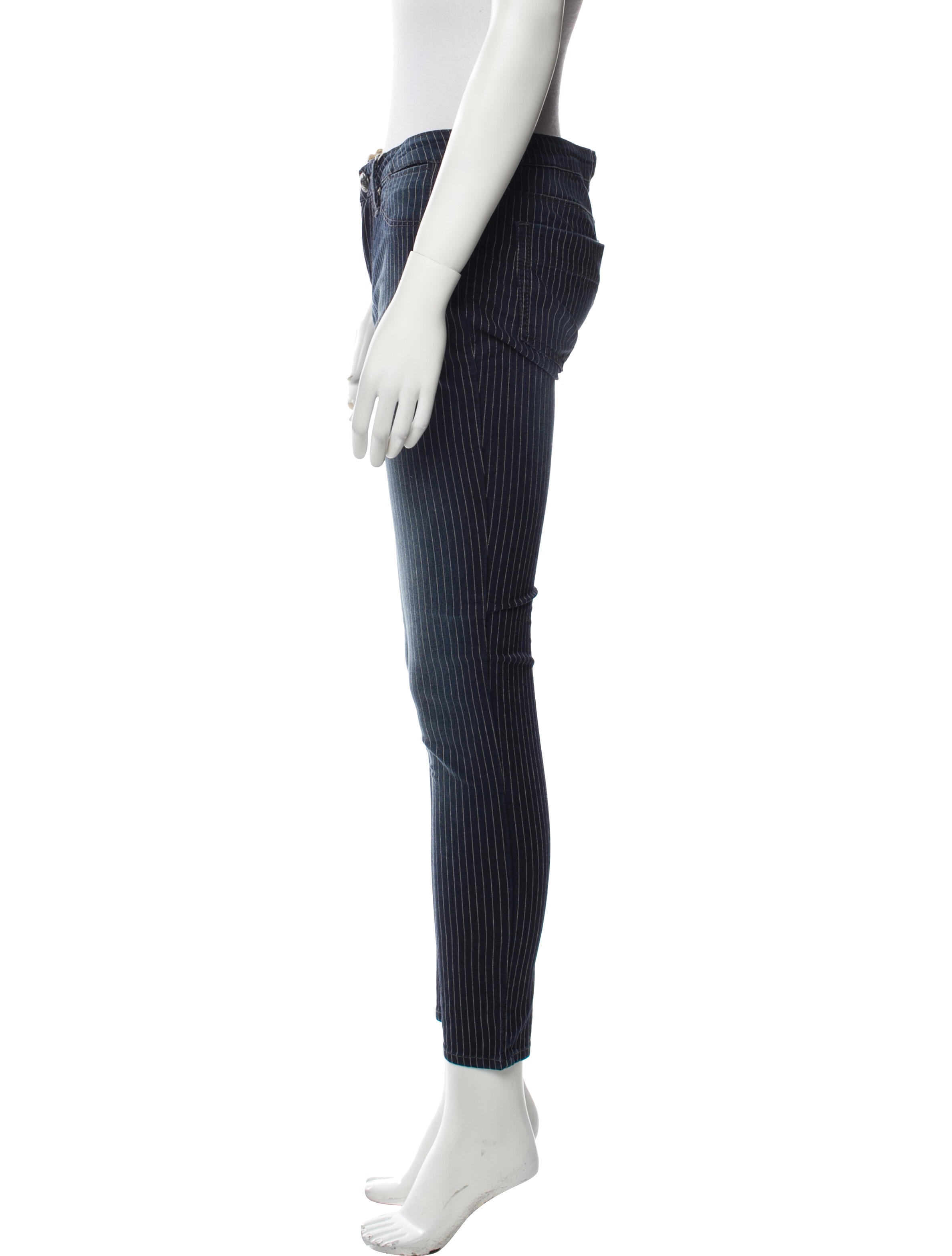 Stitch's Striped Skinny Leg Pants