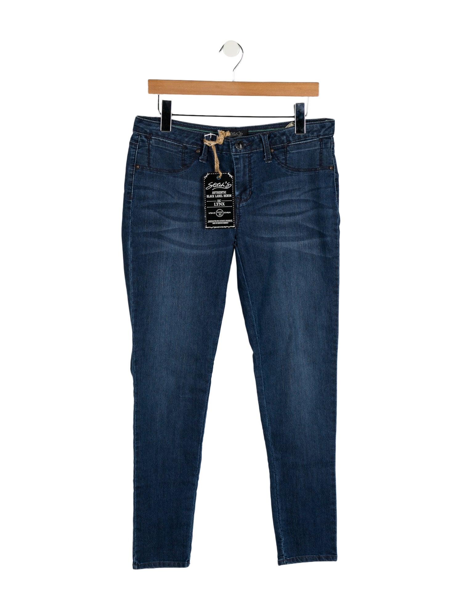 Stitch's Mid-Rise Straight Leg Jeans