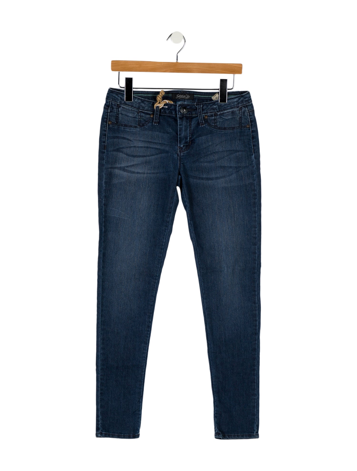 Stitch's Low-Rise Skinny Leg Jeans