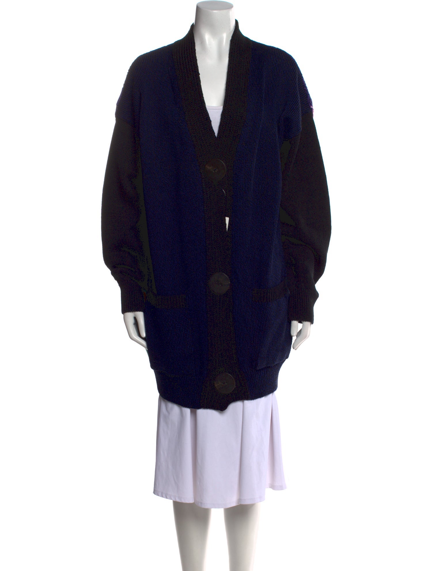 Stella McCartney x Disney Colorblock Pattern V-Neck Sweater