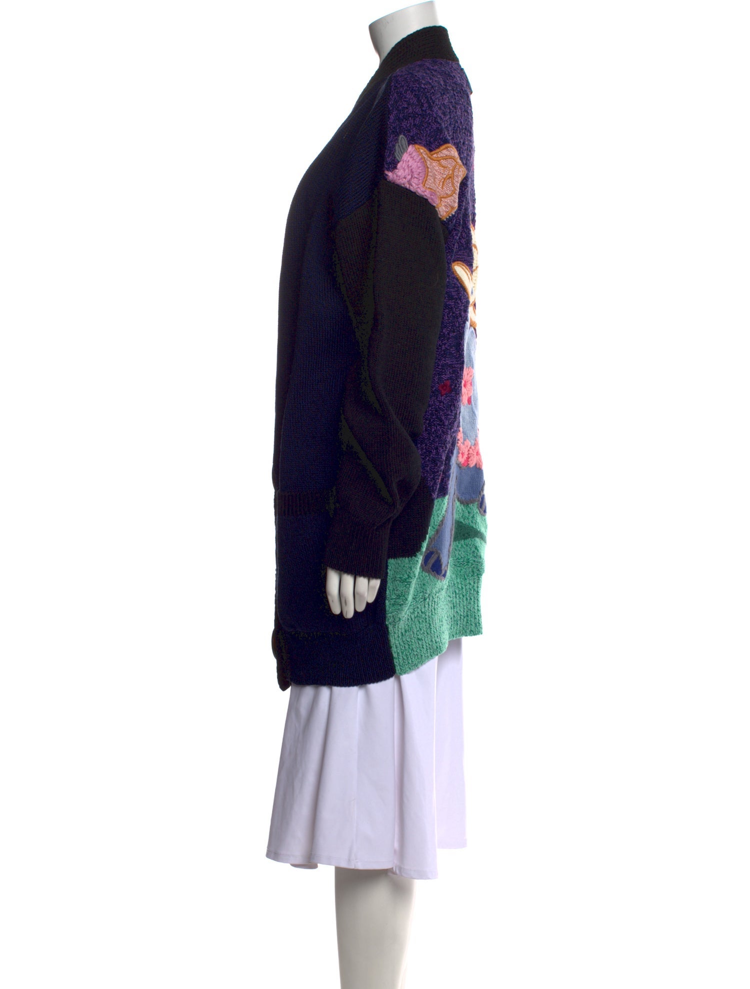 Stella McCartney x Disney Colorblock Pattern V-Neck Sweater