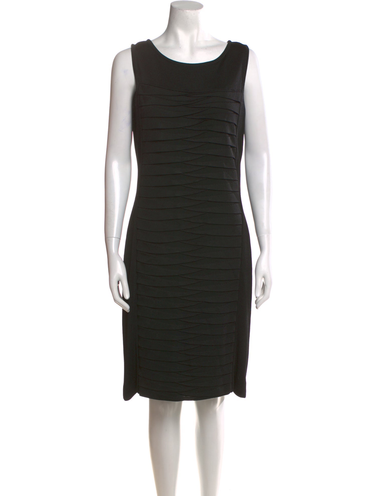 St. John Couture Bateau Neckline Long Dress