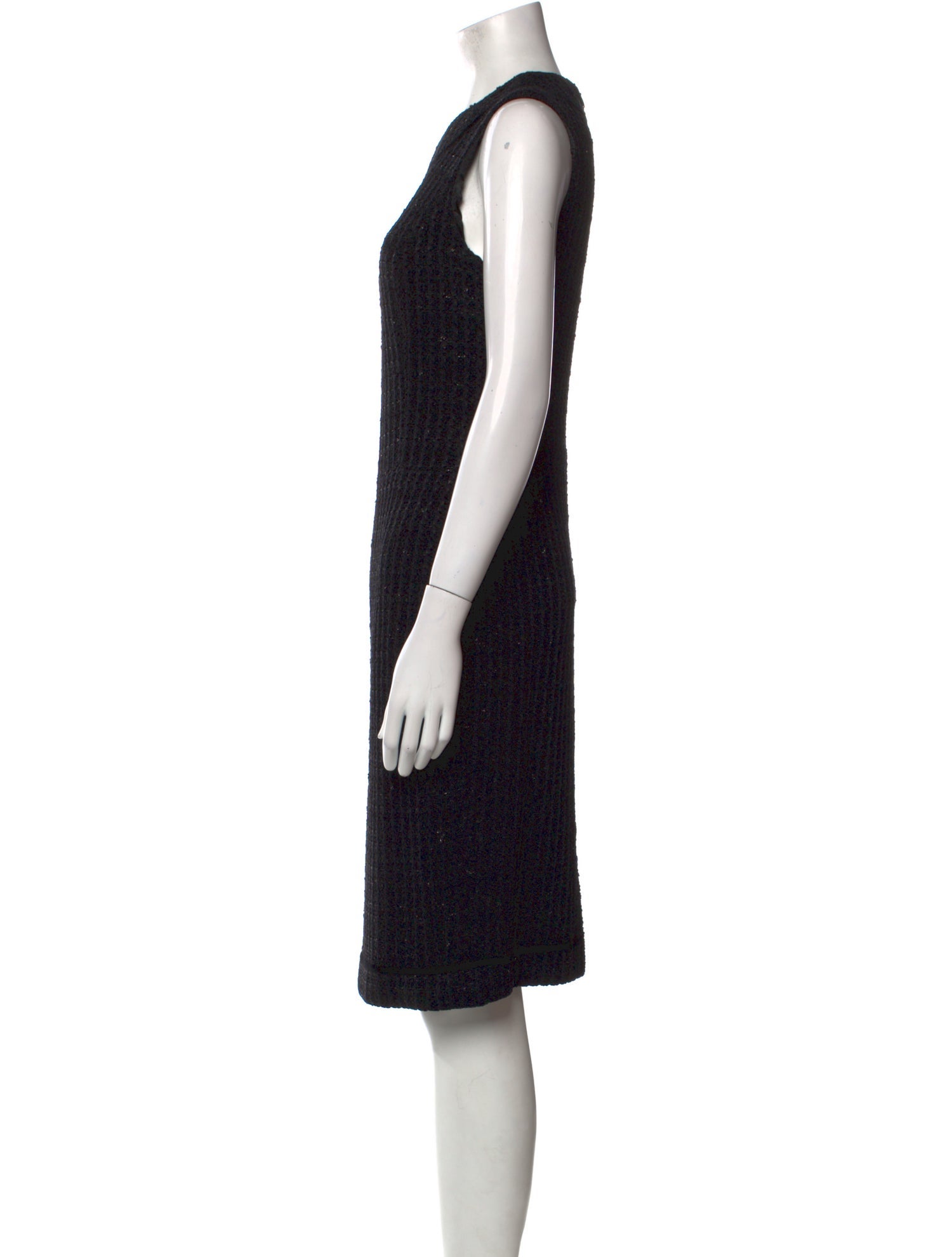 St. John Couture Crew Neck Knee-Length Dress