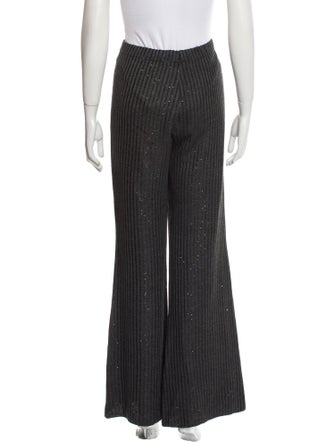 St. John Couture Striped Wide Leg Pants