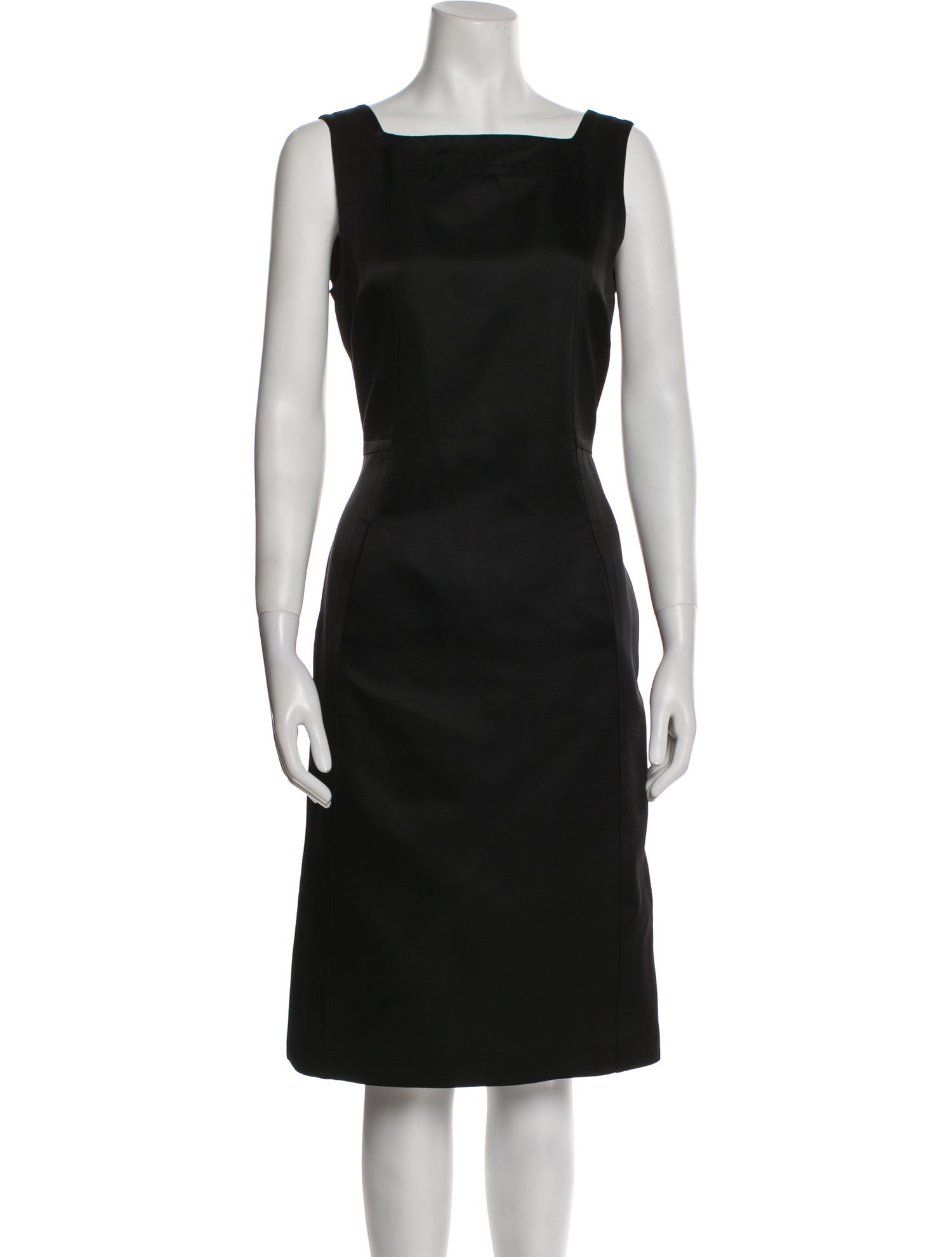 St. John Couture Silk Midi Length Dress