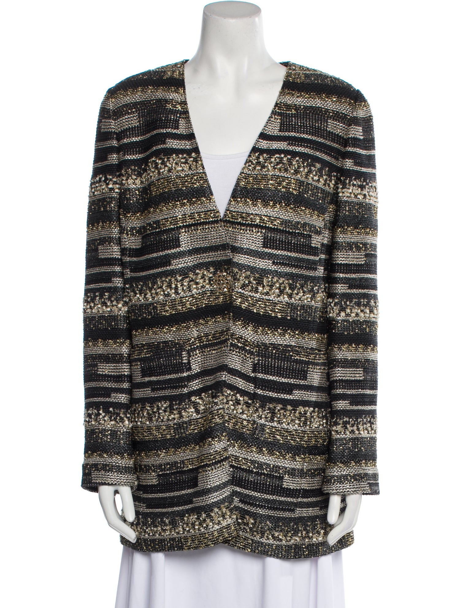 St. John Couture Tweed Striped Jacket