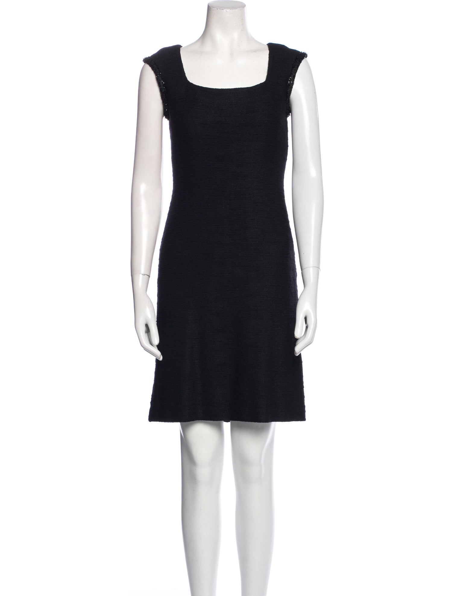 St. John Couture Square Neckline Knee-Length Dress