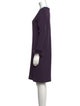 St. John Couture Wool Knee-Length Dress