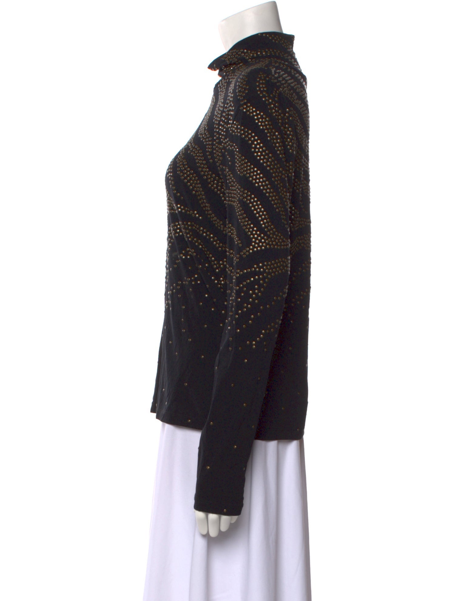 St. John Couture Cashmere Printed Sweatshirt