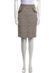 St. John Couture Wool Knee-Length Skirt