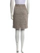 St. John Couture Wool Knee-Length Skirt
