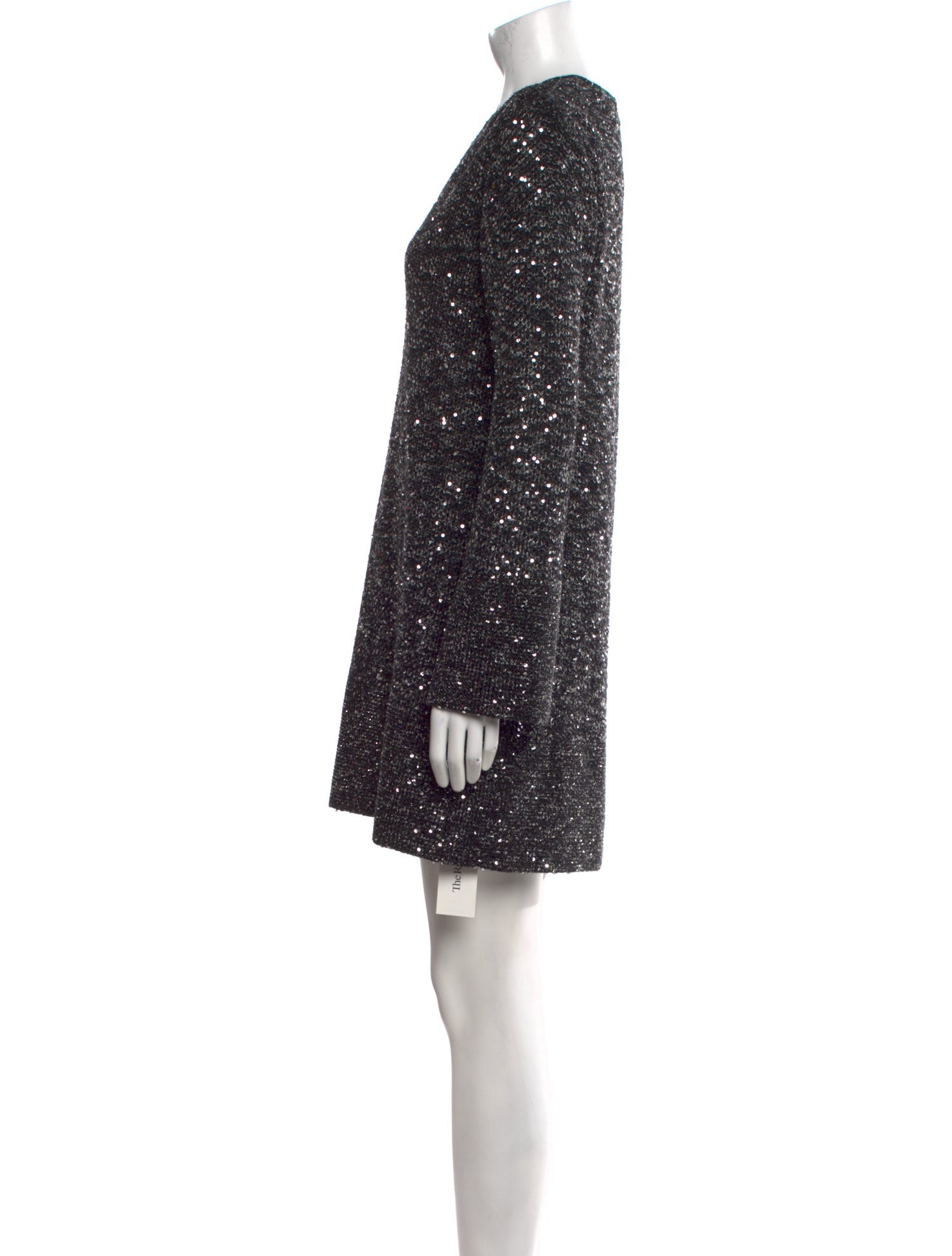 St. John Couture V-Neck Mini Dress