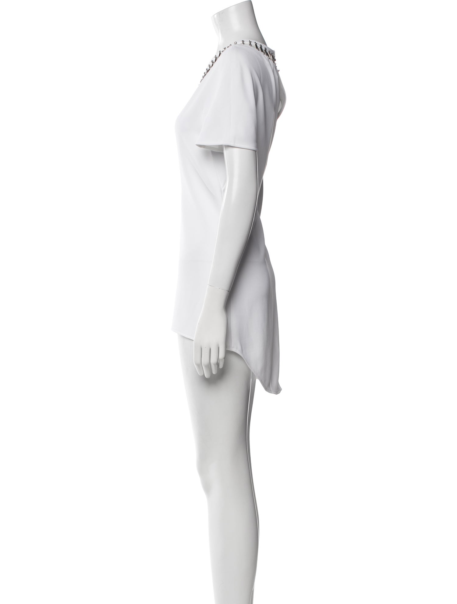 St. John Couture Scoop Neck Mini Dress