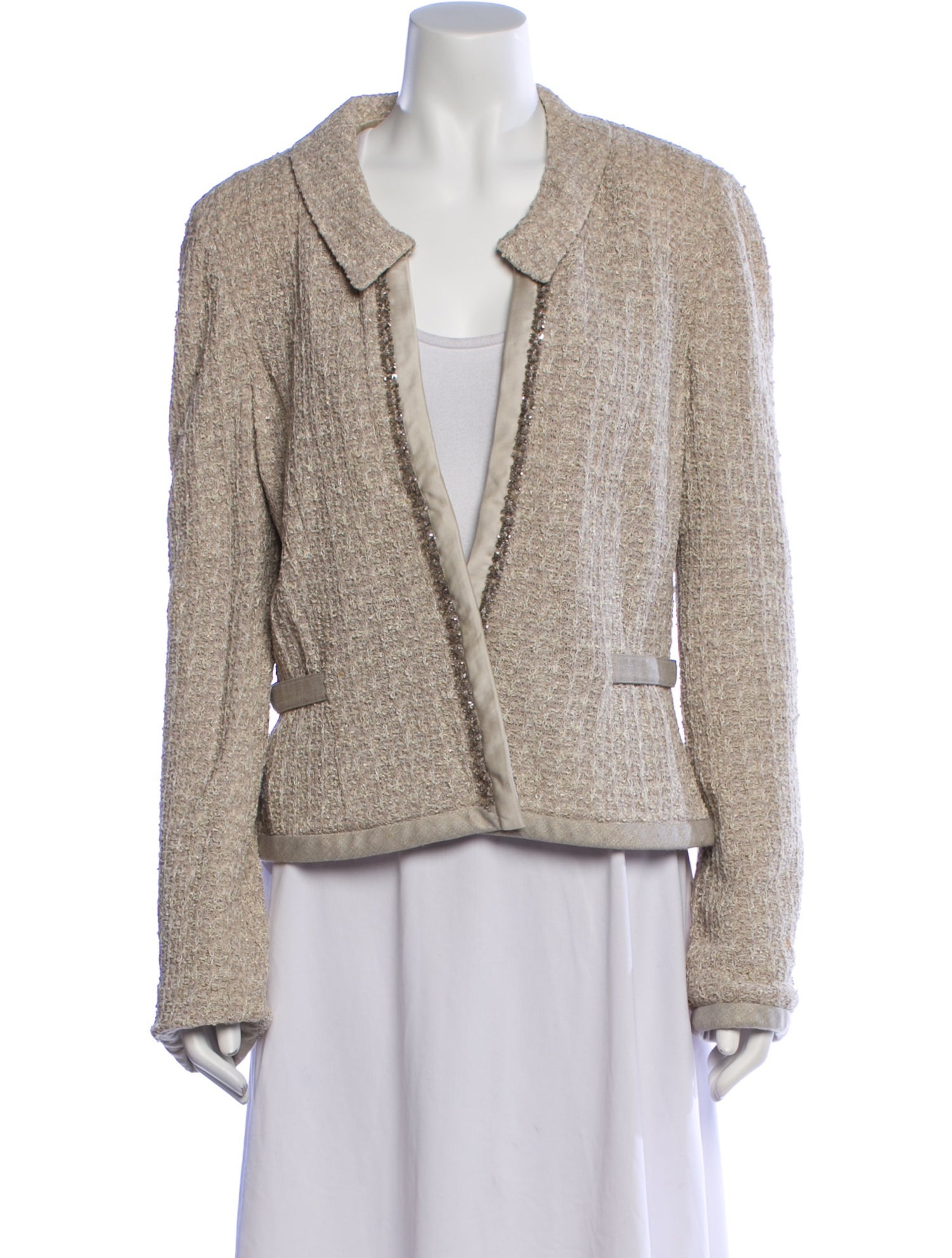 St. John Couture Tweed Pattern Blazer