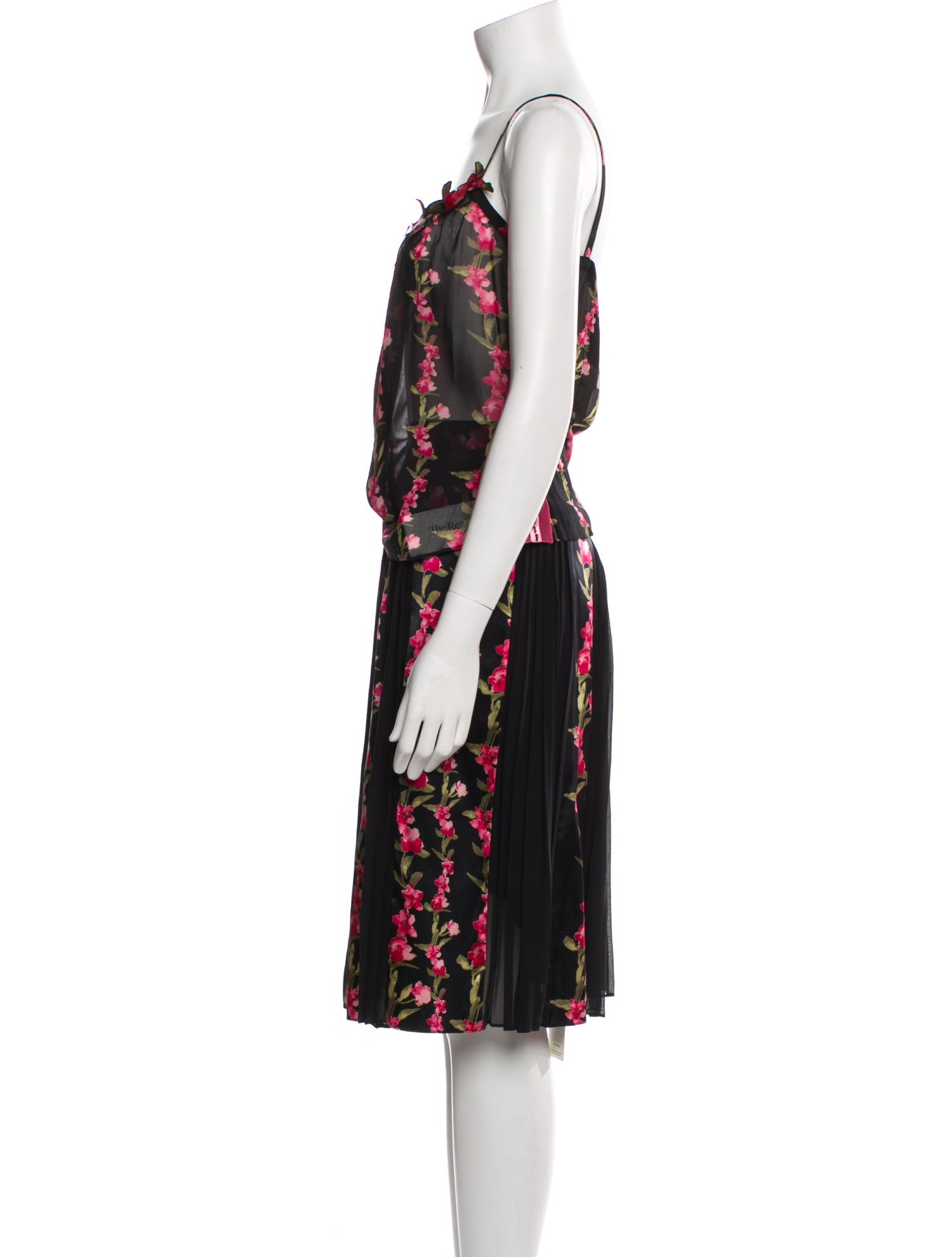 St. John Couture Silk Printed Skirt Set w/ Tags