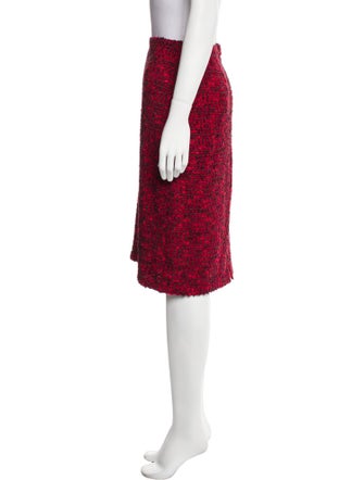 St. John Couture Printed Knee-Length Skirt