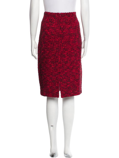 St. John Couture Printed Knee-Length Skirt