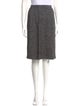 St. John Couture Tweed Pattern Knee-Length Skirt