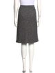 St. John Couture Tweed Pattern Knee-Length Skirt