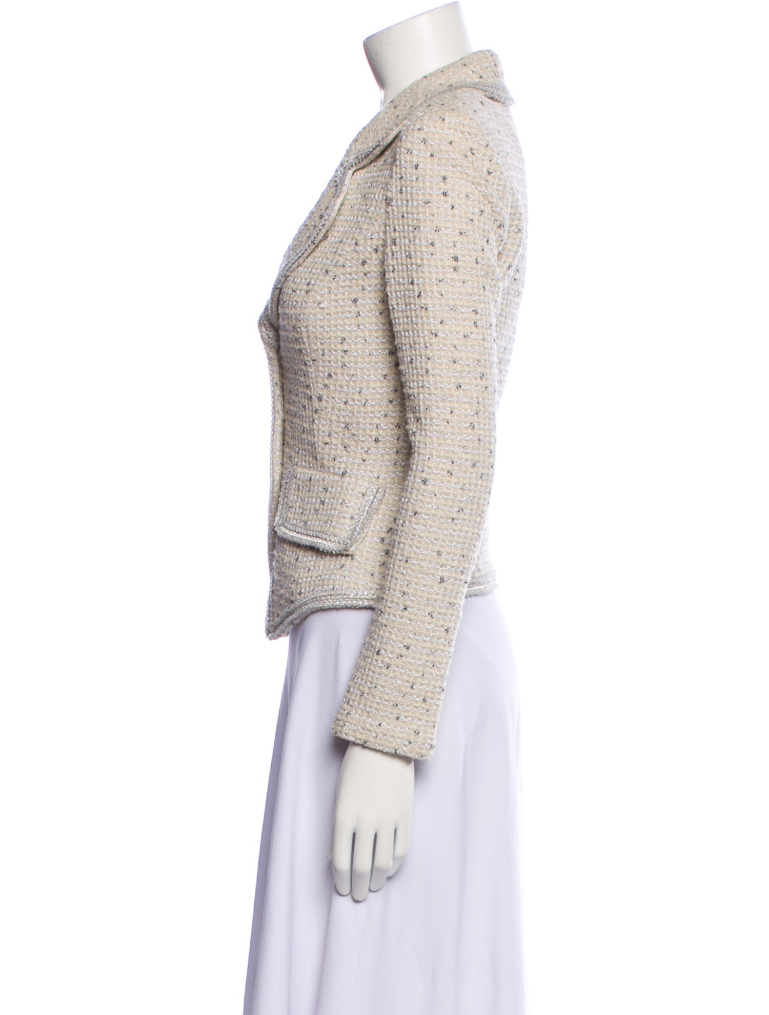 St. John Couture Tweed Pattern Blazer