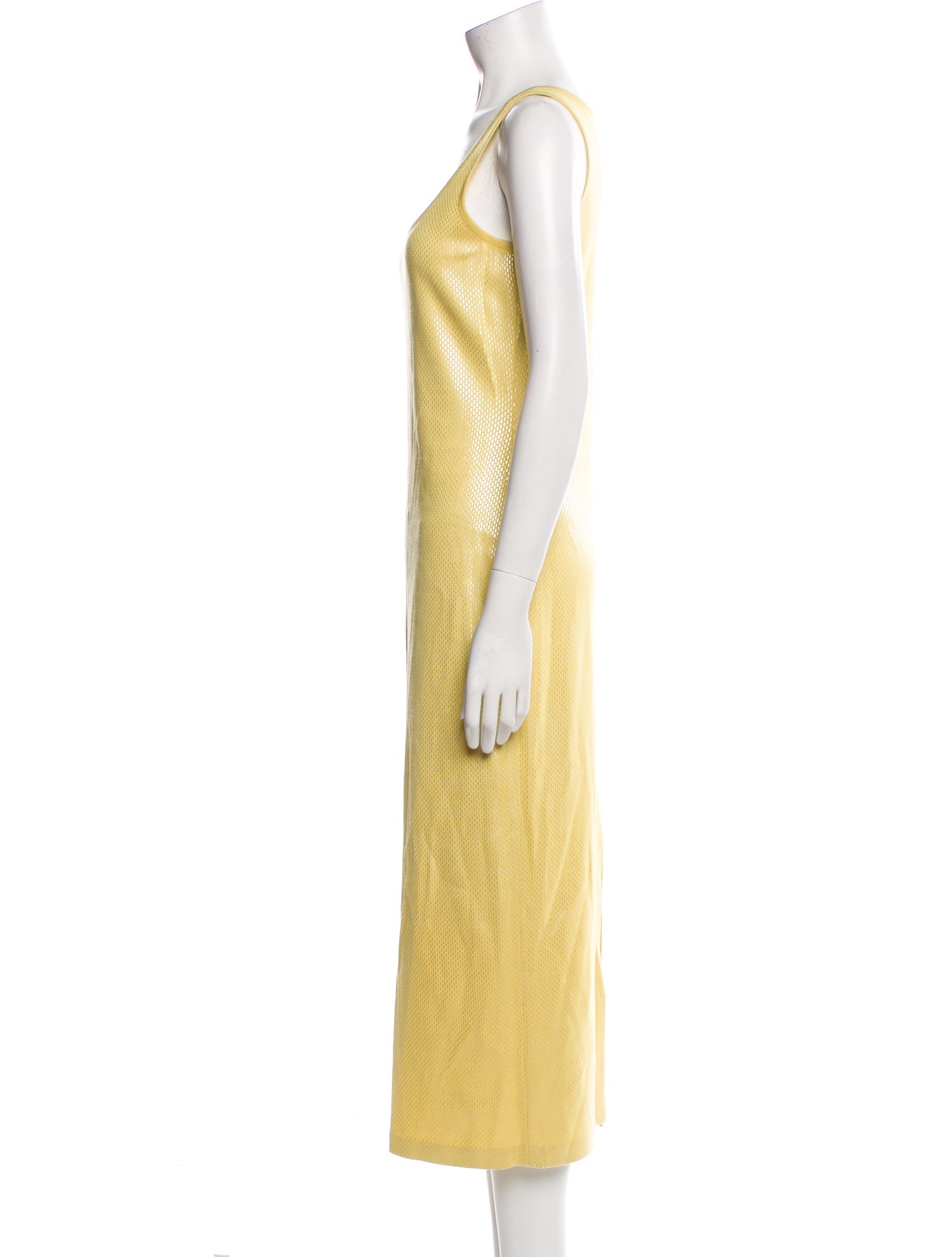 St. John Couture Scoop Neck Long Dress