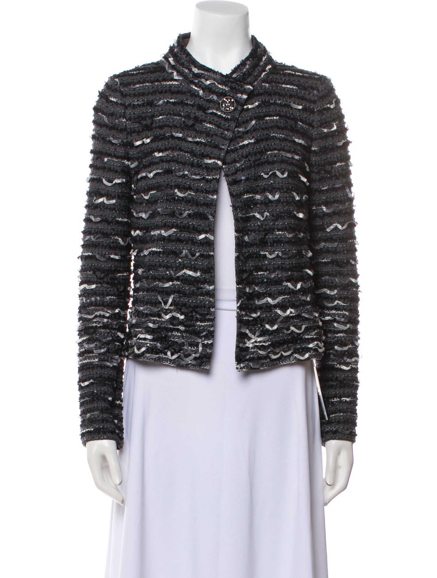 St. John Couture Wool Tweed Pattern Jacket