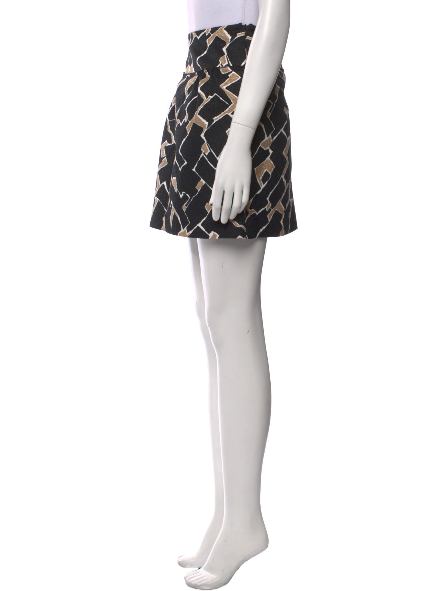 St. John Couture Printed Mini Skirt