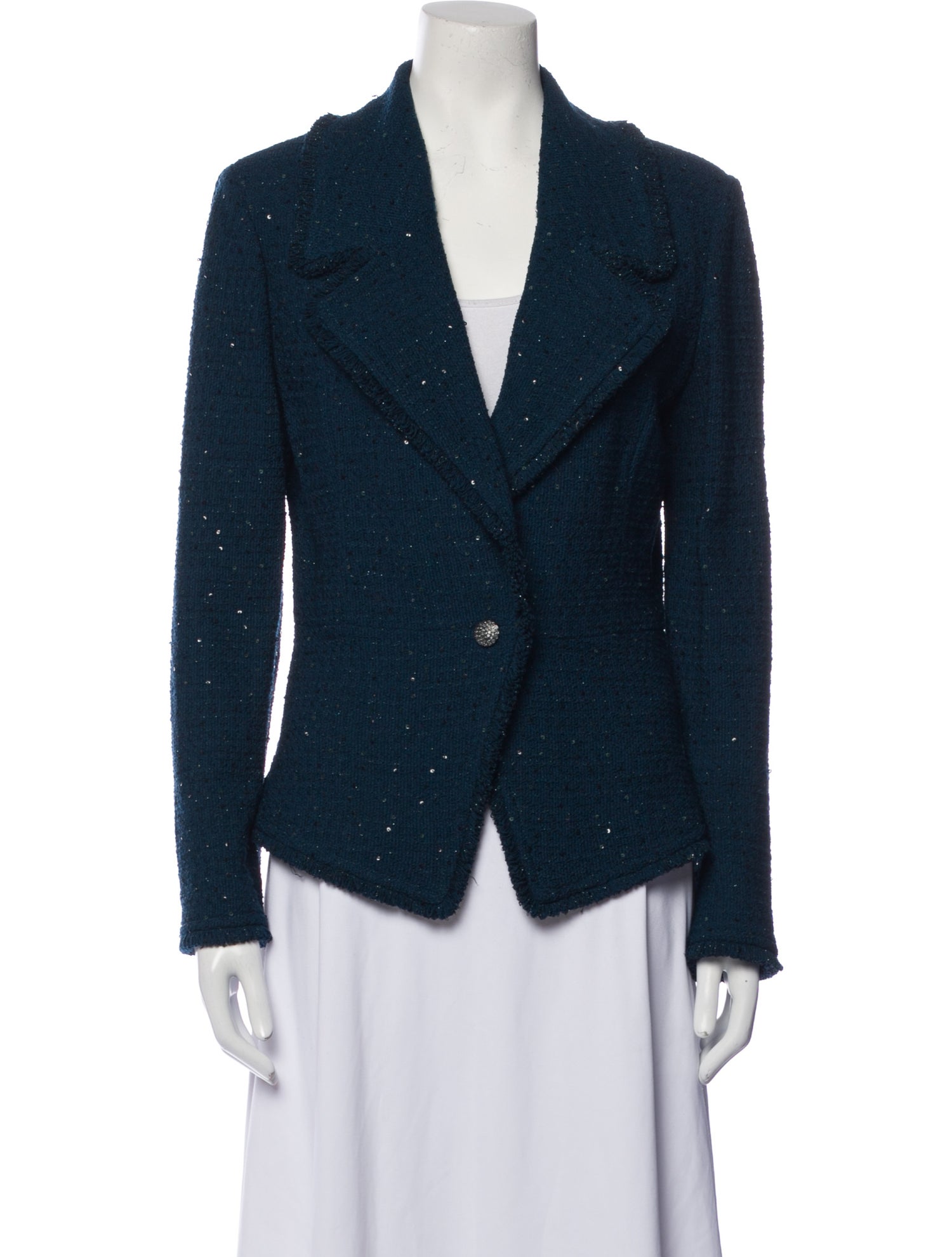 St. John Couture Tweed Pattern Blazer