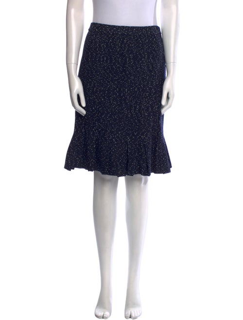 St. John Couture Wool Knee-Length Skirt