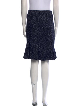 St. John Couture Wool Knee-Length Skirt