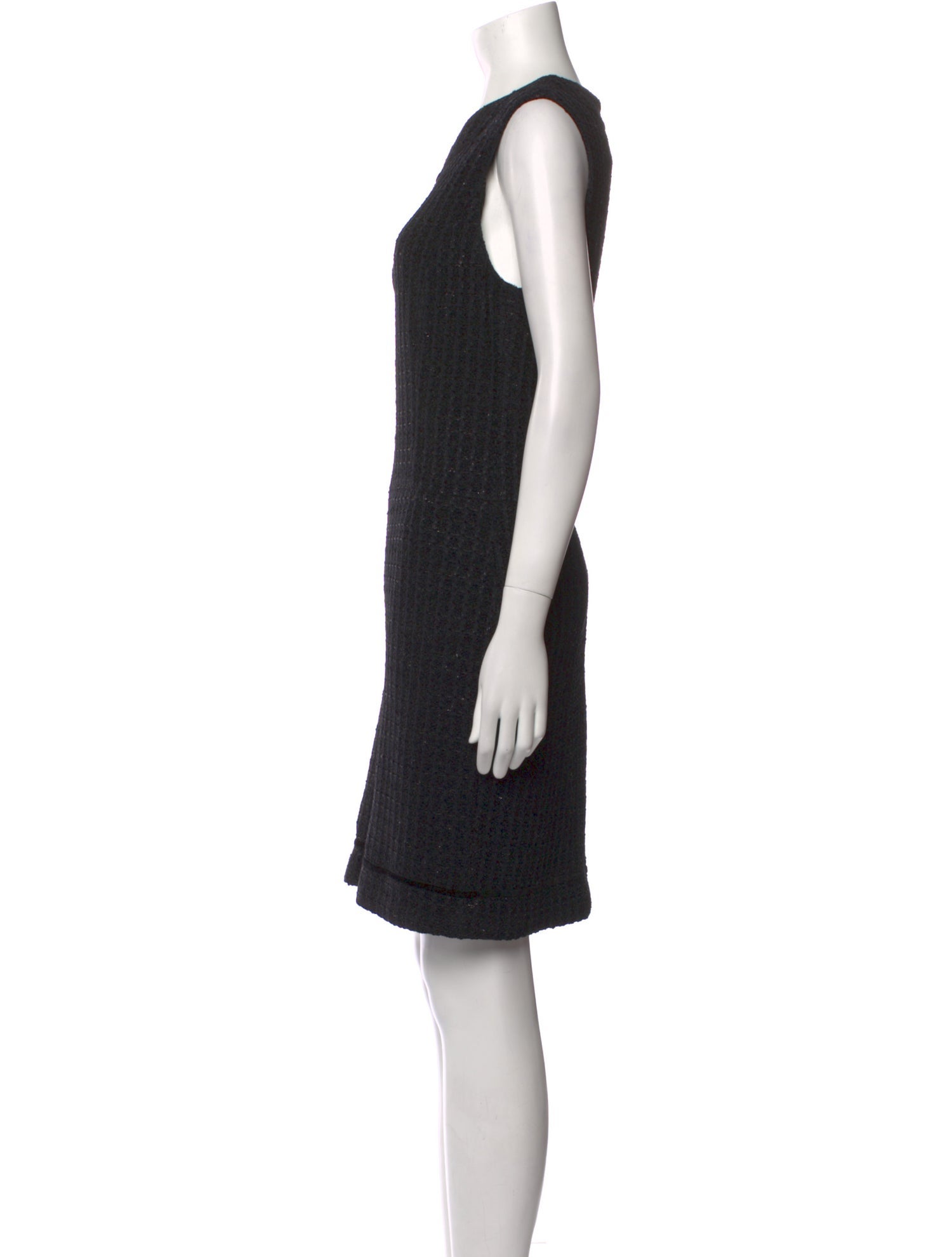St. John Couture Crew Neck Knee-Length Dress