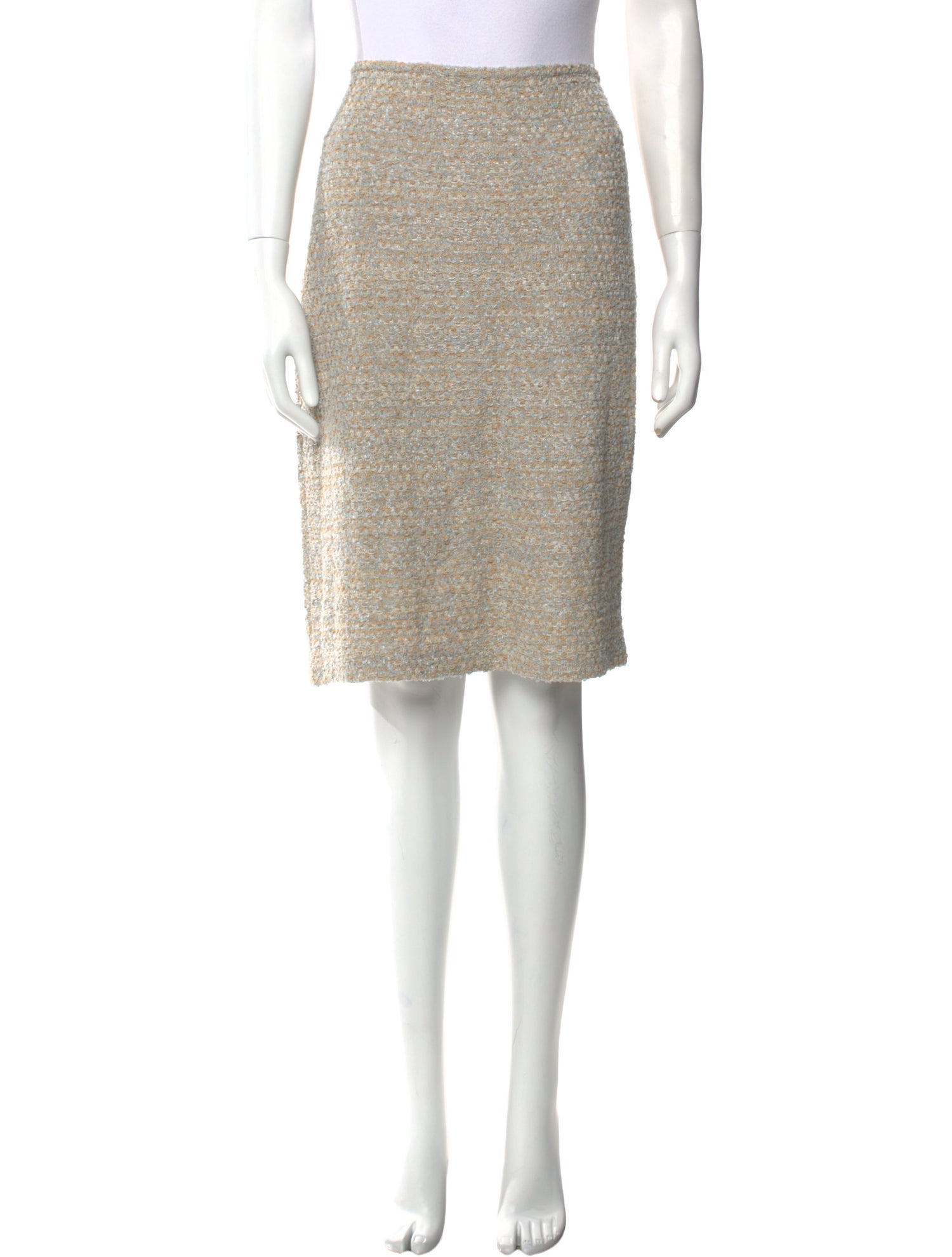 St. John Couture Wool Knee-Length Skirt