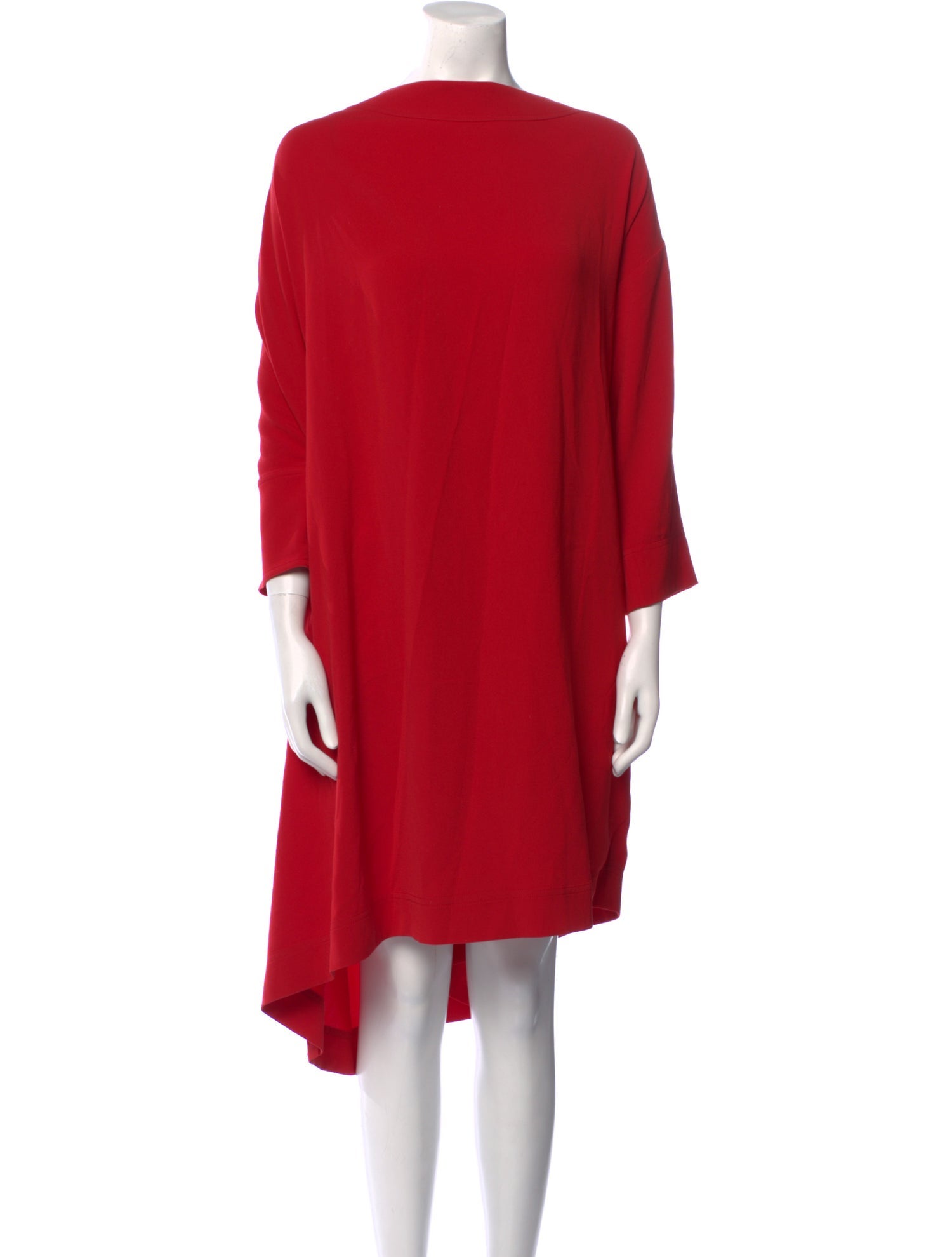 St. John Couture Bateau Neckline Midi Length Dress