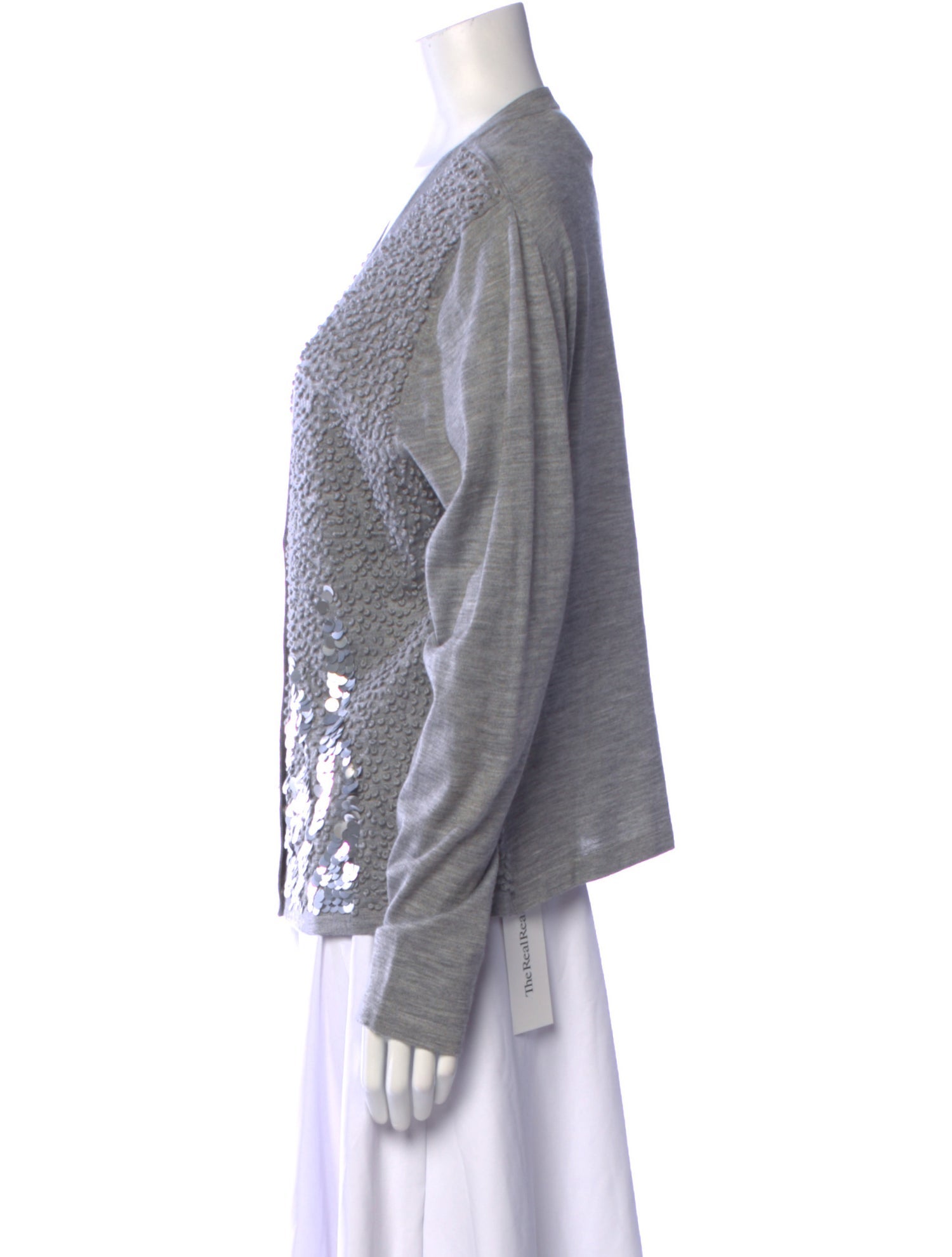 St. John Couture Wool Patterned Sweater