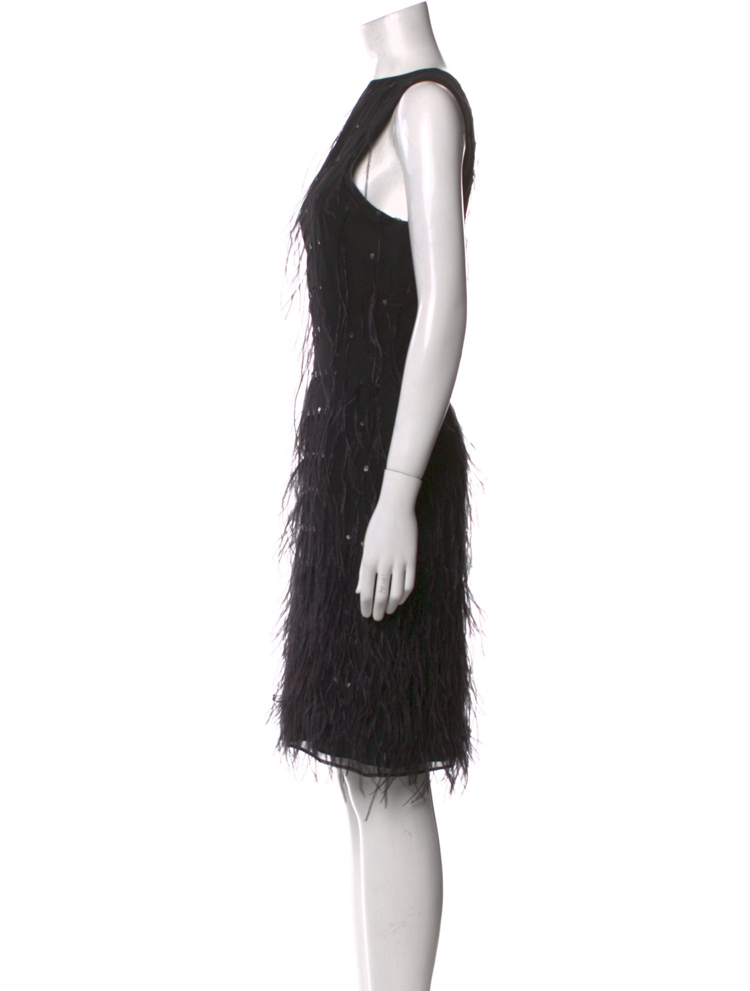 St. John Couture Silk Knee-Length Dress