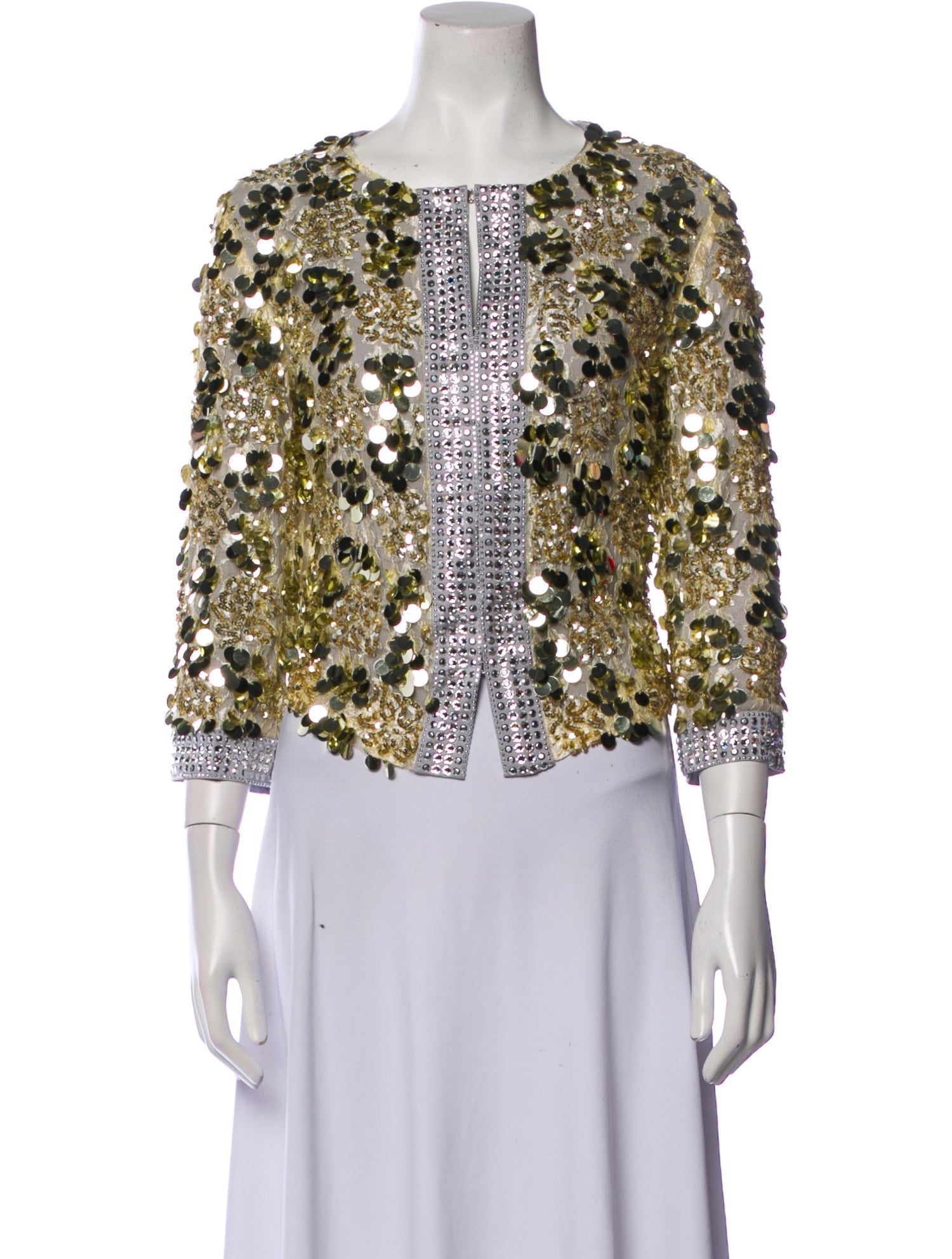 St. John Couture Printed Evening Jacket w/ Tags