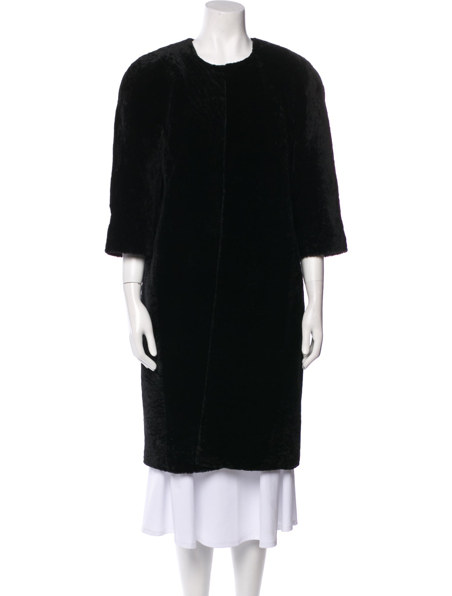 St. John Couture Leather Coat