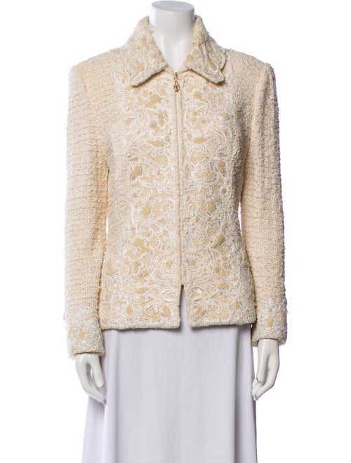 St. John Couture Tweed Pattern Blazer