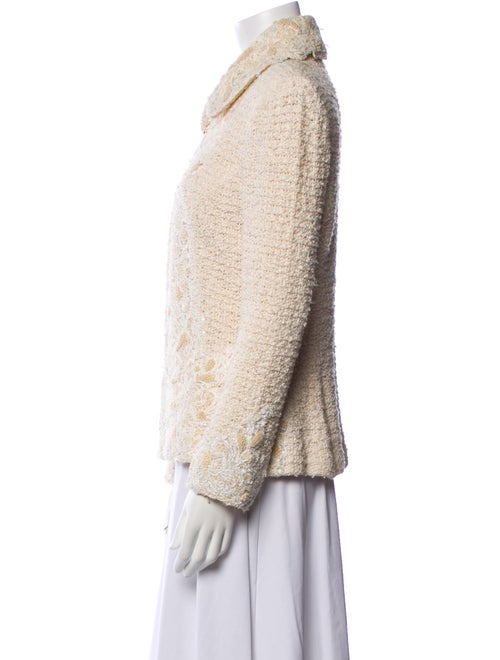 St. John Couture Tweed Pattern Blazer