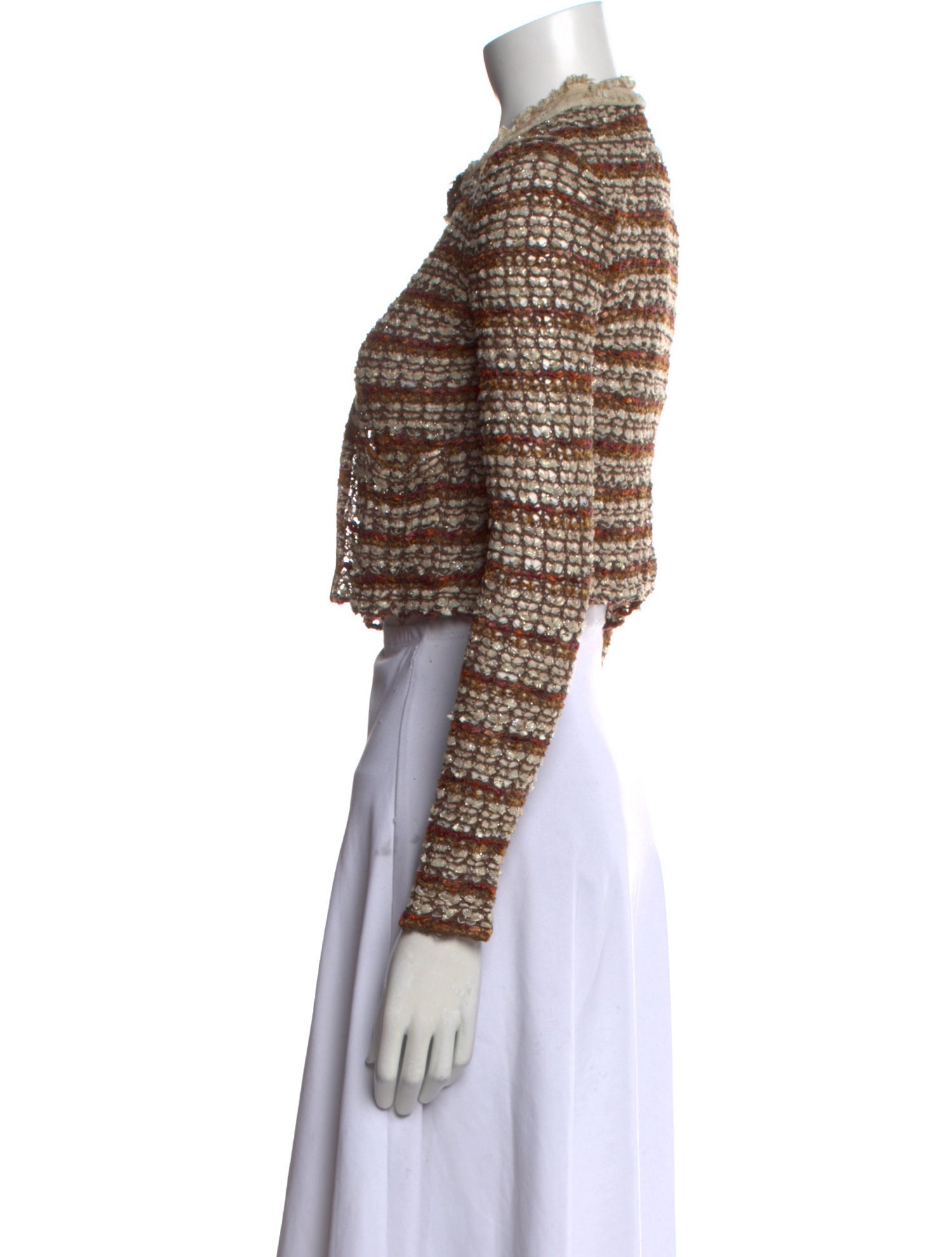 St. John Couture Wool Striped Sweater