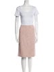 St. John Couture Wool Tweed Pattern Skirt Set