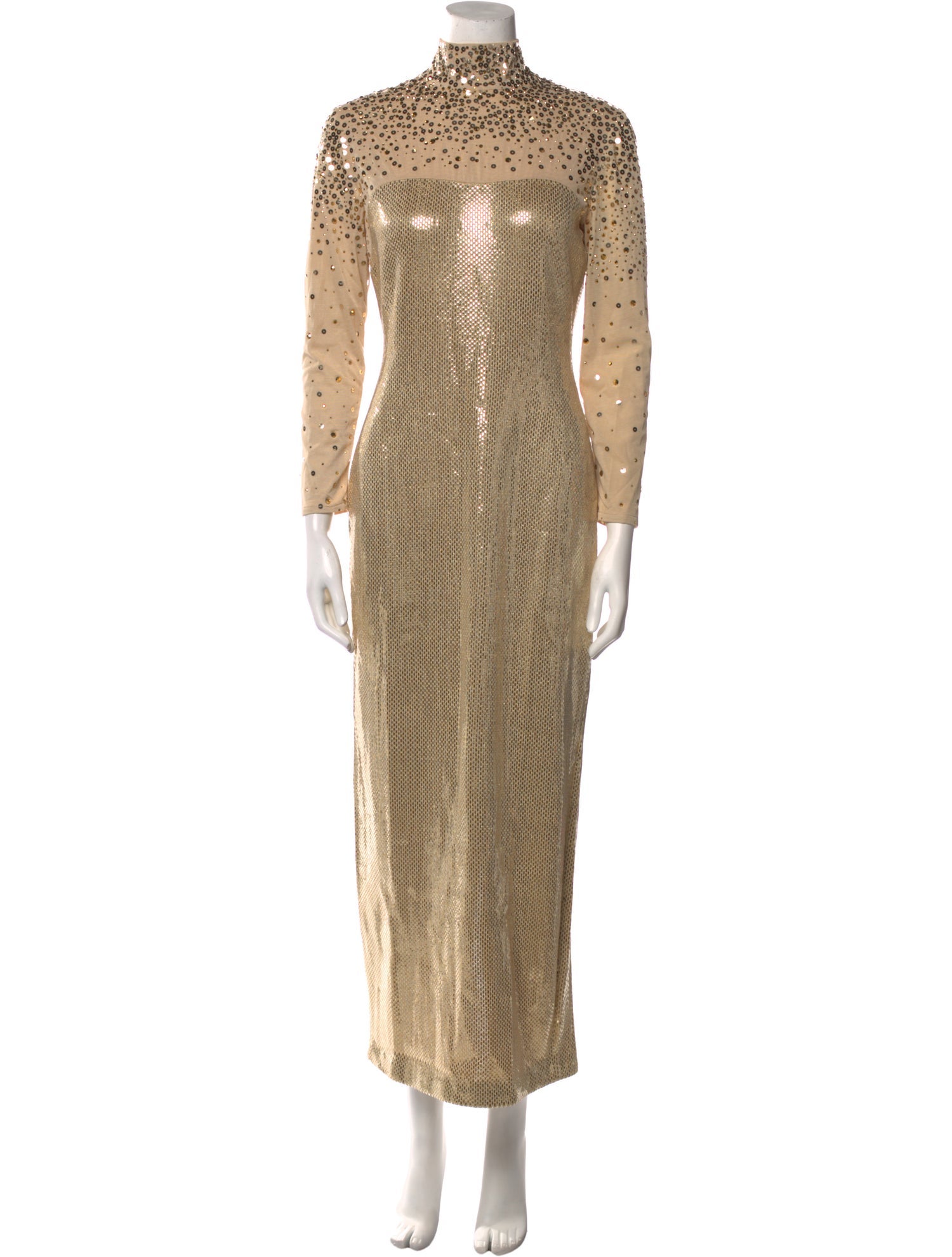 St. John Couture Patterned Long Dress