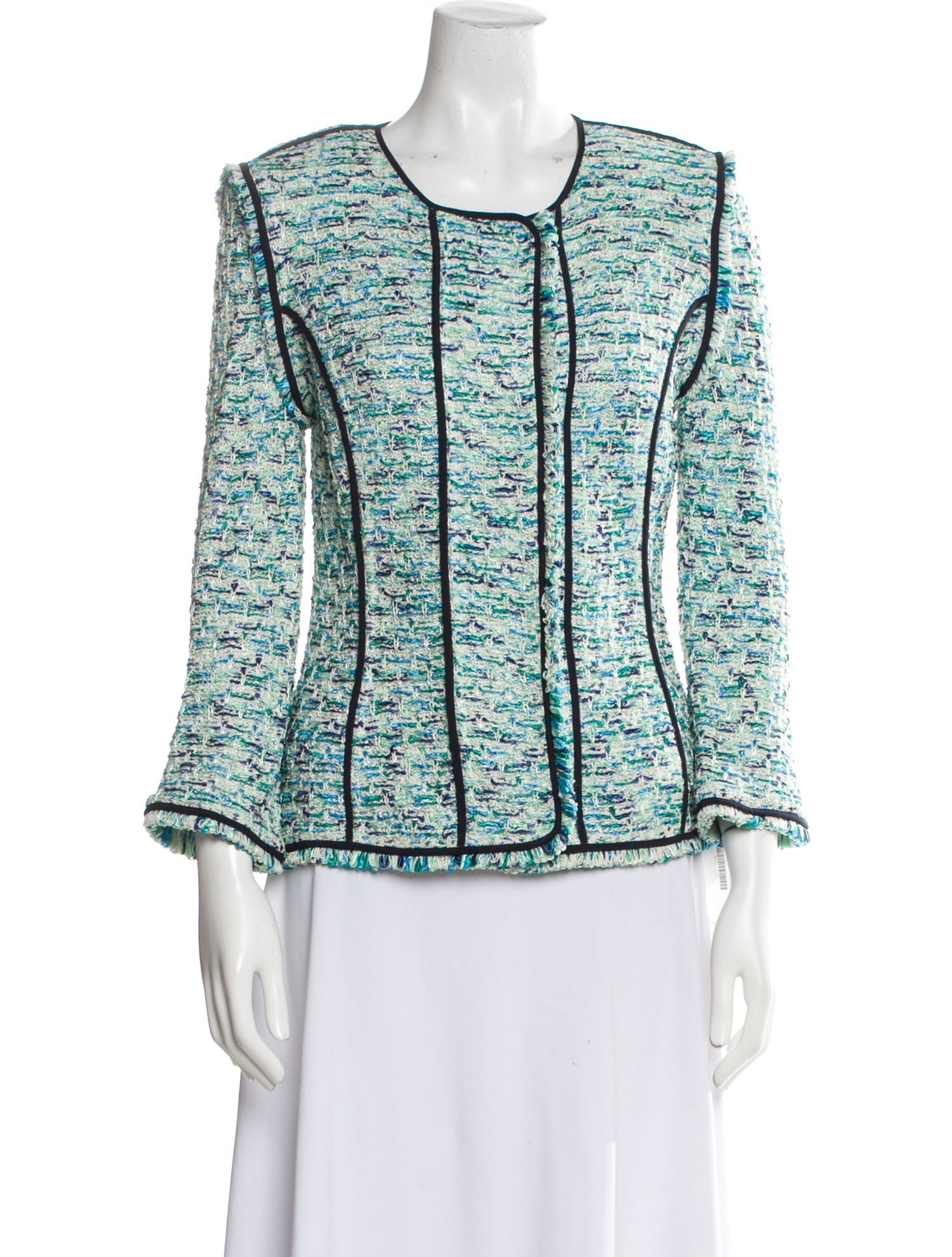 St. John Couture Tweed Pattern Evening Jacket