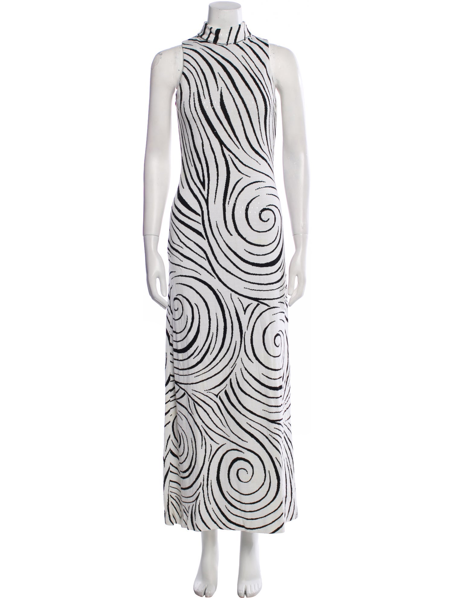 St. John Couture Printed Long Dress