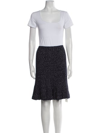 St. John Couture Wool Polka Dot Print Skirt Suit