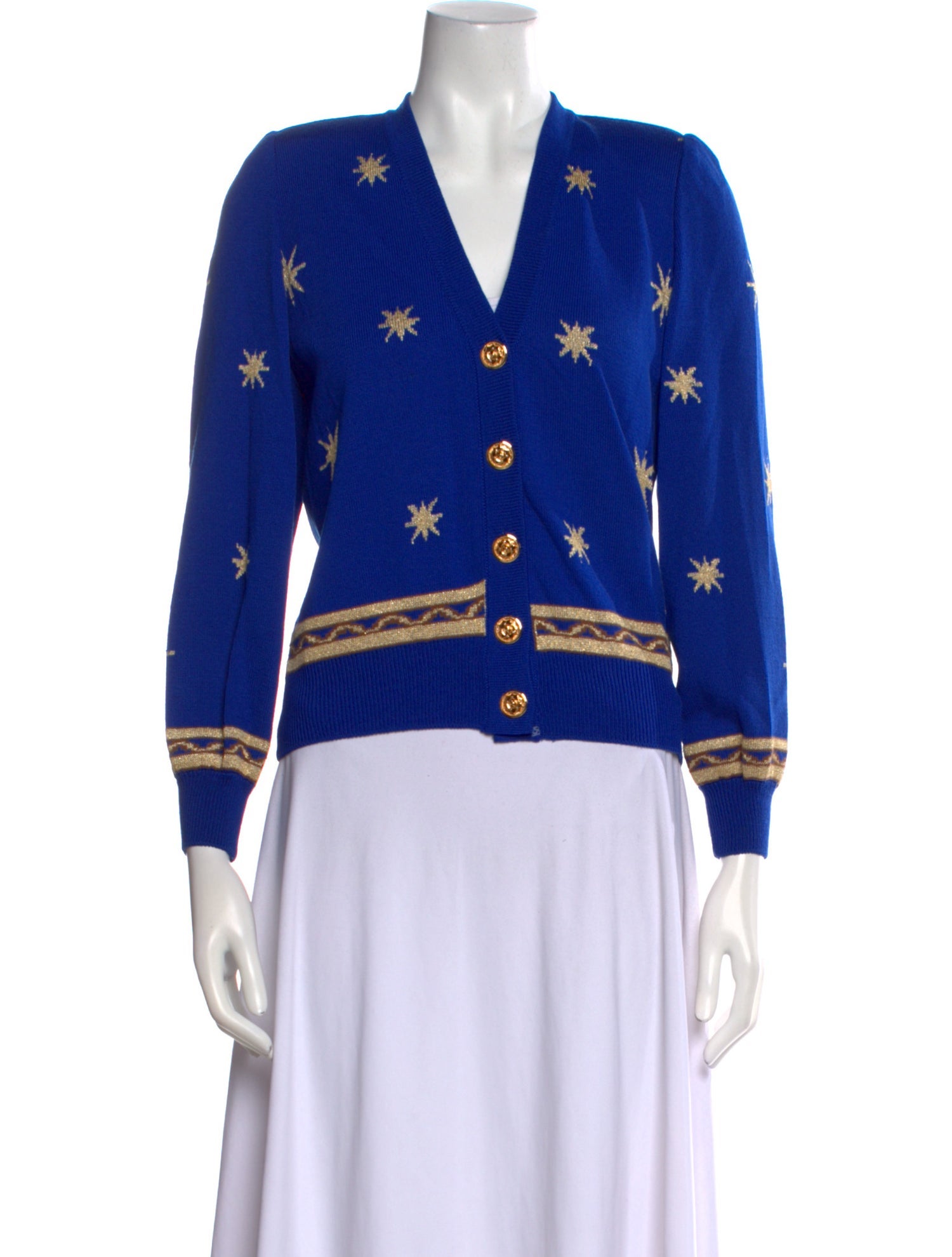 St. John Couture Wool Printed Sweater