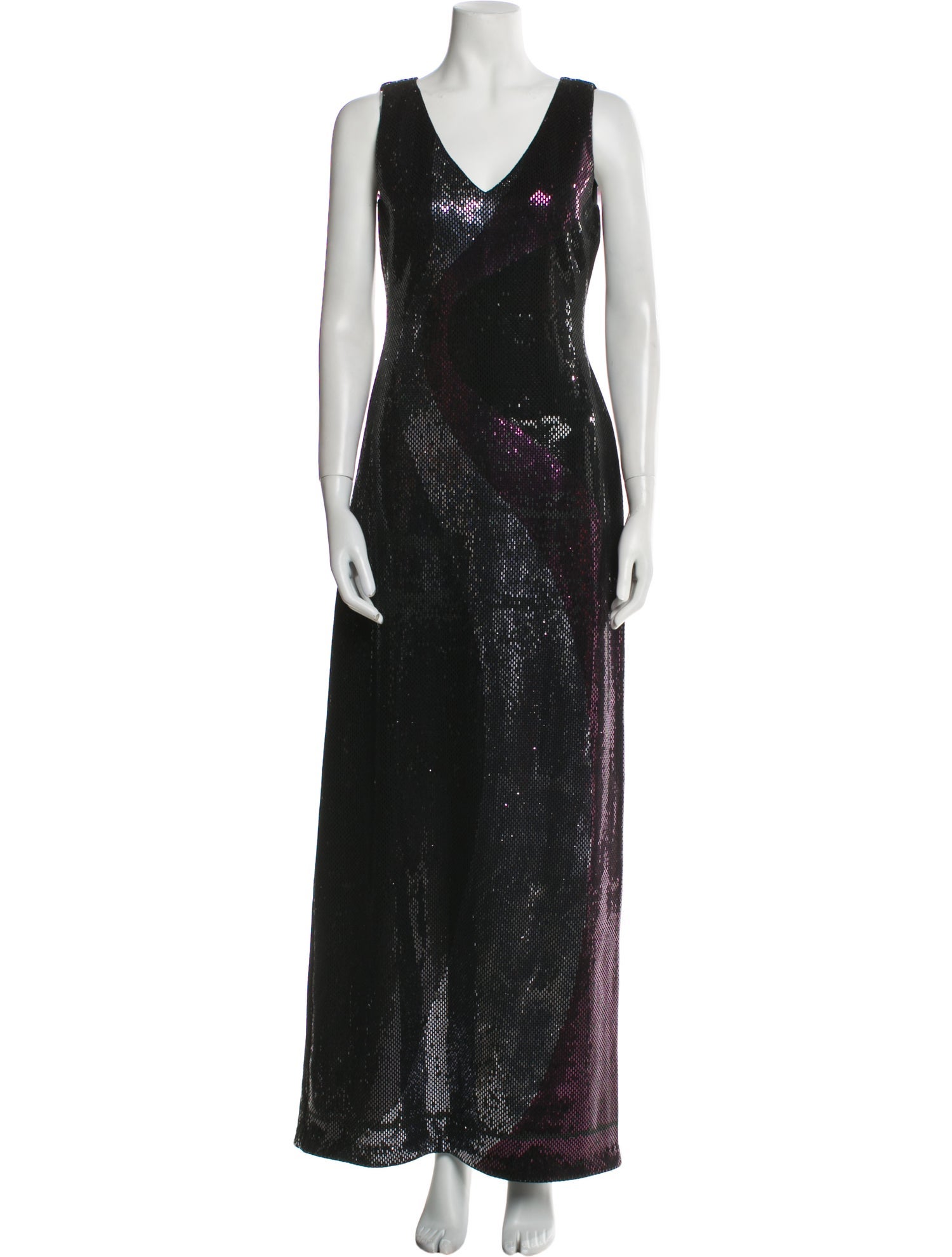 St. John Couture Lace Pattern Long Dress